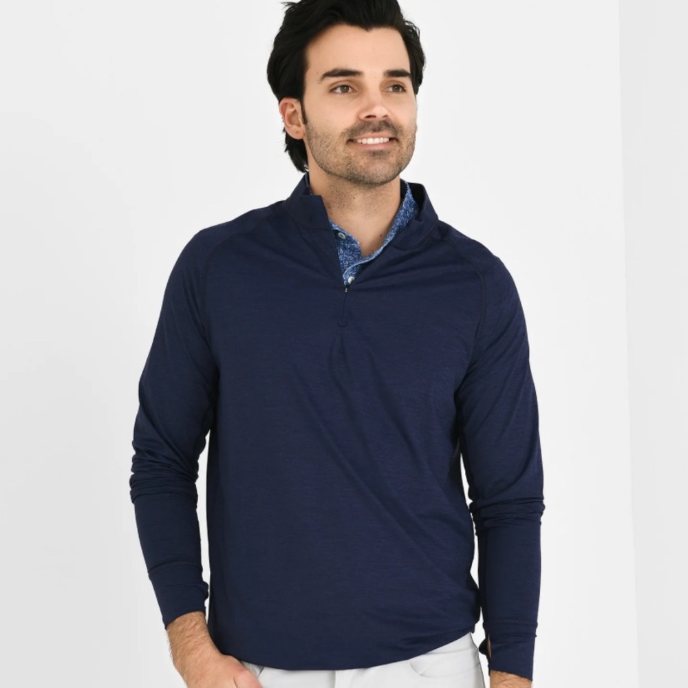Peter Millar Mens XL Crown Sport Men's Arctic Light Performance Quarter-Zip